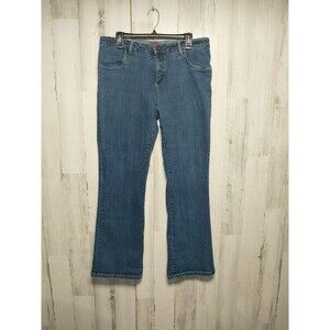 Smiths Dungarees Jeans Womens Size 14 Regular Bootcut High Rise Denim Blue